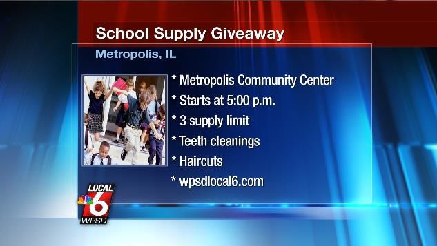 School supply giveaway